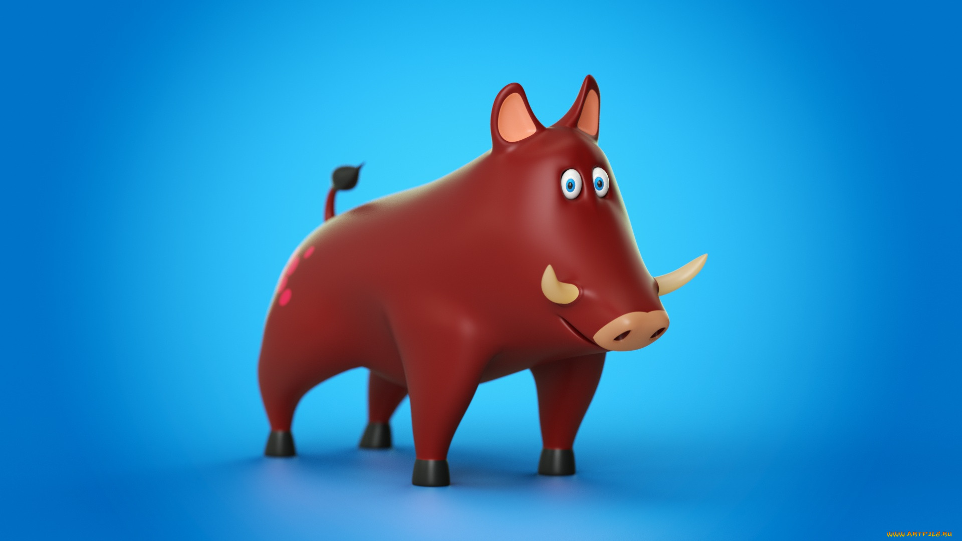 3 ,  , humor, animal, toy, cinema, 4d, pig